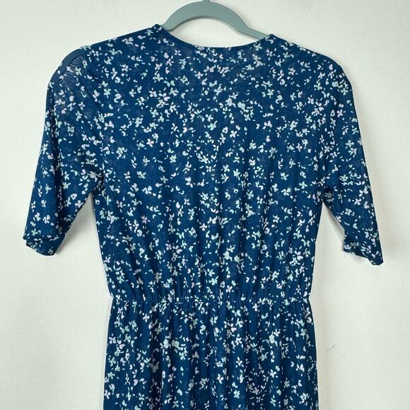 41 Hawthorn Mia Mesh Midi Wrap Dress - Blue NWT Size Small - Picture 5 of 7